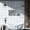 Stainless Steel Shower Niche, 12" X 24" No Tile Needed Recessed Shower Niche Shelf,Modern Wall Storage Niche for Bathroom Storage - 2 of 4