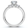 Pompeii3 1 1/3Ct Oval Diamond Engagement Ring 14k Gold or Platinum Lab Created EF/VS - 2 of 4