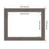 Amanti Art Alta Brown Grey Framed Dry Erase Magnetic Board - 3 of 4