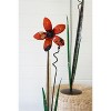 Metal Flower Sculptures 37" Tall – Recycled Iron Decorative Floral Set of 3 by Kalalou - 2 of 3