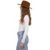 Tahari Women's Packable and Fashionable Diamond Patterned Fabric Panama Hat - Panama Hat for Women - 3 of 4
