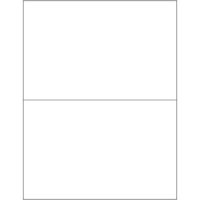 Box Partners Laser Labels Rectangle 8 1/2" x 5 1/2" White 200/Case LL135