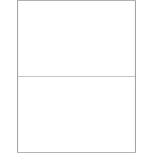 Box Partners Laser Labels Rectangle 8 1/2" x 5 1/2" White 200/Case LL135 - 1 of 1