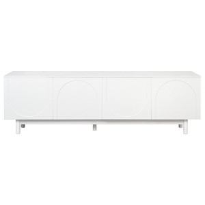 YOOCOZZ Graceful TV Stand with Arch Cabinets and Solid Wood Legs - 1 of 4