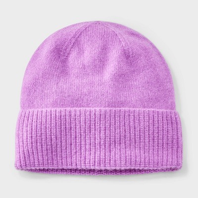 Cashmere Beanie - A New Day™ Purple : Target