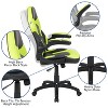 Emma and Oliver Gaming Bundle-Red Desk, Cup Holder, Headphone Hook and Green Chair - 3 of 4