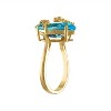 Designs By Gioelli 14K Gold Over Sterling Silver Swiss Blue Topaz Dragonfly Ring - 2 of 3