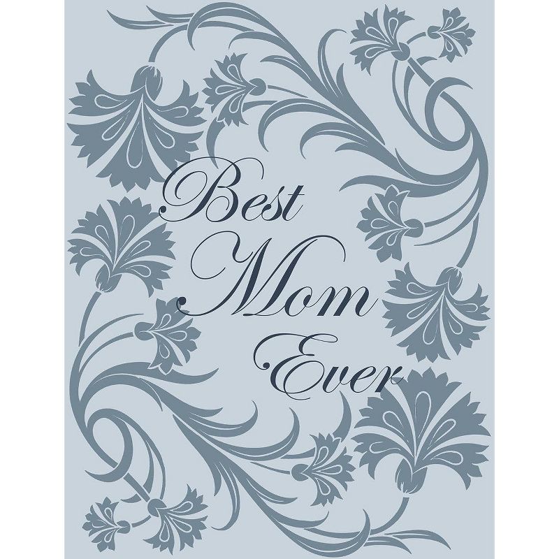 Chanasya Best Mom Ever Gift Throw Blanket with Reverse Faux Shearling, 3 of 9
