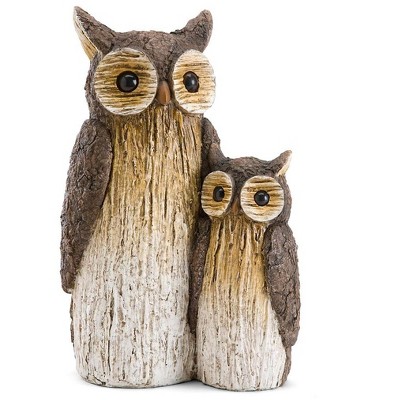 Wind & Weather Mother and Baby Owl Garden Statue