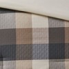 Sapphtopaz 7-Piece Cabin Farmhouse Comforter Set, Buffalo Plaid Herringbone Quilts Queen Size, Bedding Sheet Set with Decorative Pillows & Bed Skirt - 2 of 4