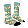 Sea With Seafaring Women Printed Crew Socks Funny Funky Socks Soft Polyester Novelty Gifts for Artists Men - 3 of 4