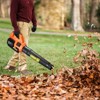 20V Cordless Leaf Blower with 2-Speed Control, 450 CFM Lightweight Electric Blower with Battery & Charger - 2 of 4