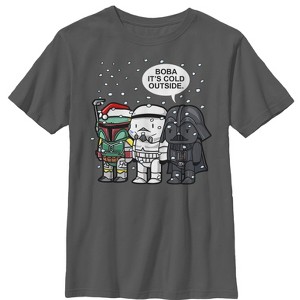 Boy's Star Wars Boba It's Cold Outside T-Shirt - 1 of 3