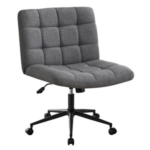 Ridstar Adjustable Height Armless Office Chair with Wheels For Living Room & Office-Dark Grey - 1 of 4