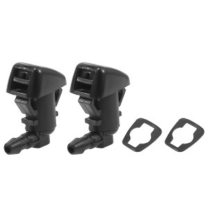 Unique Bargains Front Windshield Wiper Nozzles for Lincoln MKX with Gaskets - Black Pack of 2 - 1 of 4
