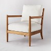 Park Valley Ladder Back Wood Arm Accent Chair Cream - Threshold™ designed with Studio McGee - 2 of 4