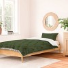 Deny Designs Twin/ Twin Extra Long Caroline Okun Mossy Green Bulbs Duvet Cover and Pillow Sham Green - 2 of 4