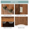 ALEXOUN Corner Bathroom Storage Cabinet with 2 Doors & Adjustable Shelves - Waterproof MDF Board, Space-Saving Design for Bathroom,Small Spaces - 4 of 4