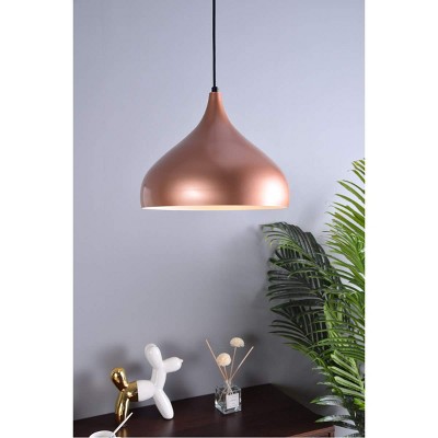 Honey Gold Aluminum Modern Pendant Light