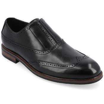 Vance Co. Mens Nikola Tru Comfort Foam Slip-on Oxford Dress Shoe