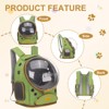 Unique Bargains Pet Portable Travel Backpack for Small Pet with Transparent Cover 1 Pc - 4 of 4