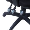 Vynxaria Black Swivel Office Chair with Armrest - 3 of 4
