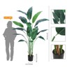 Simulated green plants, artificial green plants, artificial bird of paradise green plants, no need to care, suitable for indoor and outdoor - 2 of 4