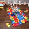 Kids Play Rug  ABC Carpet Ultra-Soft Non Slip Educational Rug Alphabet Numbers Shapes Circle Learning Playmat Floor Carpet  for Playroom - 2 of 4