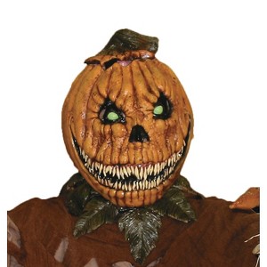 Chuck Jarman Adult Rotting Pumpkin Costume Mask -  - Orange - 1 of 1