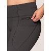 RBX Active Women's Fleece Lined Legging, Fitted Quick Drying Workout Running Hiking Pants with Zipper Pockets - 3 of 4