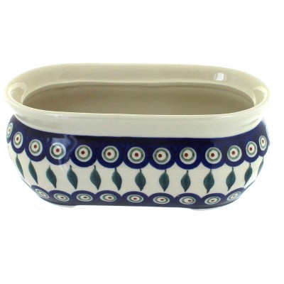 Blue Rose Polish Pottery 773 Zaklady Small Planter