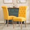 NicBex 7 Pieces Dining Table & Chairs Set for 6,Modern Kitchen Table and 6 Tufted Chairs with Wood Frame,Easy Assembly - 2 of 4