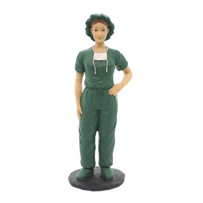 Figurine 7.75" Female Scrub Nurse White Medical Hospital  -  Decorative Figurines