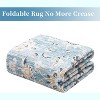 Acekool Vintage Runner Rug - 2x6 Washable Oriental Rug in Distressed Blue - 3 of 4