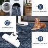 Acekool Washable Bedroom Area Rug, Non Slip Low Pile Boho Floral Carpet, Soft Foldable Small Rug for Bedside, Living Room - 3 of 4