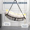 TiramisuBest Hammock Chair Swing with Cushion,Outdoor Indoor Hanging Hammock Chair for Patio, Porch, Bedroom, Garden - 2 of 4
