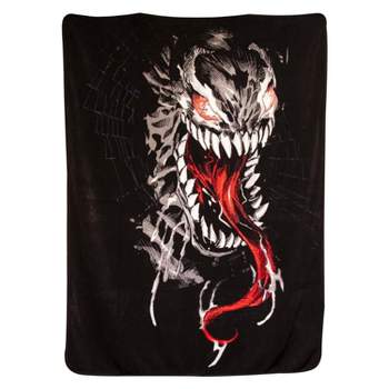 Surreal Entertainment Marvel Venom Lightweight Fleece Throw Blanket | 45 x 60 Inches