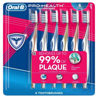 Oral-B Pro-Health CrossAction Toothbrushes Soft - 6ct