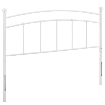 Modway Abigail Full Metal Headboard -  Seven Mounting Positions  - iron frame powder coated, Plastic tube plug