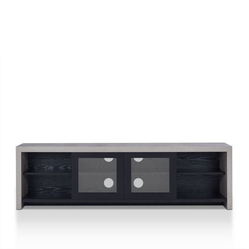 Briggin Industrial TV Stand for TVs up to 70&#34; Black - HOMES: Inside + Out, 4 of 8