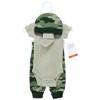 Hudson Baby Boys Thermal Preemie Layette Set 4pc Short Sleeve Outfit, Camo, Preemie - 2 of 4