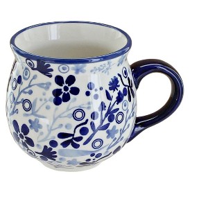 Blue Rose Polish Pottery K090  Manufaktura Bubble Mug - 1 of 2