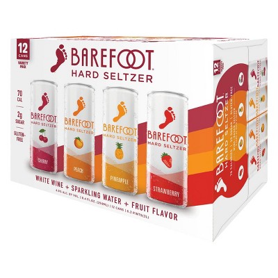 Barefoot Wine Hard Seltzer Variety - 12pk/250ml Cans