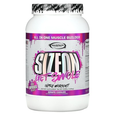 Gaspari Nutrition SizeOn, All In One Muscle Builder, Grape Cooler, 3.59 lbs (1.63 kg)