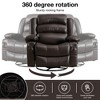 Dronkon Indoor Swivel Rocker Recliner Chair with Vibration Massage, Heat Ergonomic, Rocking Function and USB Charge Port - 3 of 4