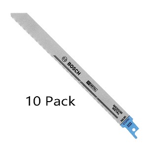 Bosch 10 Pack of Genuine 9-Inch 18T Metal Cutting Recip Saw Blades - RM918B-10PK - 1 of 1