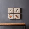 Melrose Rustic Wood Bird Plaque (Set of 4) - 2 of 4