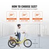VEVOR Adult Tricycles Bike, 20 Inch Three-Wheeled Bicycles, 3 Wheel Bikes Trikes, Carbon Steel Cruiser Bike with Basket & Adjustable Seat - 3 of 4