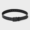 Men's Casual Fully Adjustable Laser Cut Belt - Goodfellow & Co™ Black - 2 of 3