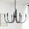 Quorum Lighting Summit 6 - Light Chandelier in  Textured Black - 3 of 4